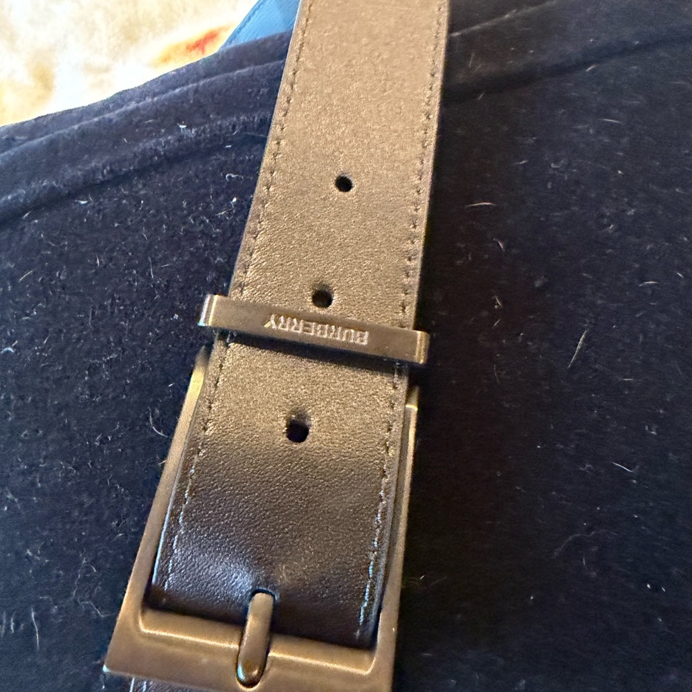 Burberry check reversible black/grey print  Belt